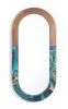 Lucille Marbleized Mirror (symmetrical) | Decorative Objects by Lower Astronomy Studios. Item made of wood works with contemporary & modern style