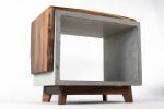 Dwarf Edge | End Table in Tables by Curly Woods. Item composed of oak wood and concrete in contemporary or modern style