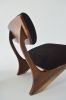 Low Lounge Chair | Chairs by SR Woodworking. Item made of walnut with fabric works with minimalism & mid century modern style
