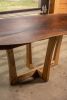 Black Walnut Live Edge Oval Dining Table | Wood Base | | Tables by SAW Live Edge. Item made of walnut