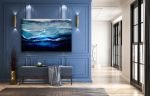 Private Collection:  Arctic Adventure Original Art | Oil And Acrylic Painting in Paintings by MELISSA RENEE fieryfordeepblue  Art & Design. Item composed of wood and synthetic in contemporary or eclectic & maximalism style