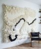 Abstract Japandi fiber art. | Macrame Wall Hanging in Wall Hangings by Camille McMurry. Item composed of wool compatible with minimalism and contemporary style