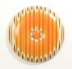 Long Shadow Series 26 (ash pale with orange sunset vertical) | Sculptures by Todd McCollister. Item composed of wood in contemporary or eclectic & maximalism style
