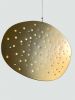 Suspended Cumulus in Gold I | Sculptures by Claudine Gevry Studio. Item composed of aluminum compatible with minimalism and contemporary style
