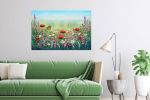 Summer's Bursting Bloom | Oil And Acrylic Painting in Paintings by DaggArt. Item composed of canvas in country & farmhouse style