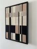 Woven Wall Art Frame - Masonry 005 | Tapestry in Wall Hangings by Anita Meades. Item composed of wood and wool in minimalism or contemporary style