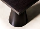 Ebonized Oak Wood Black Square Dining Table by Costantini | Tables by Costantini Design. Item composed of walnut