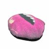 cotton sateen magenta EMBRASSE MOI SCULPTED LIPS pillow | Pillows by Mommani Threads. Item made of cotton compatible with contemporary and modern style