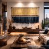 Desert Mirage | Mixed Media by ROBIN BERNING | ARTIST. Item composed of wood and cotton in minimalism or mid century modern style