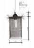 Pendant Light Fringe #2, Steel Wire Mesh MEDIUM 12" T x 6" | Pendants by Anne Lindsay Studio. Item composed of steel in contemporary or industrial style