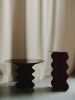 Hvylya - Handcrafted Metal Side Table 65x40 cm | Coffee Table in Tables by SVITANOK by Artem Zakharchenko. Item composed of metal in boho or minimalism style