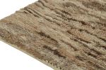 Vintage Moroccan Tribal rug in Beige-Brown Shag Pile | Area Rug in Rugs by Rug and Kilim