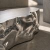Faceted Steel Sculptural Bench — Diamante, Nitush Aroosh | Benches & Ottomans by Nitush Aroosh. Item composed of steel in contemporary or eclectic & maximalism style