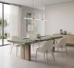 The Amazon Green Marble Executive Conference & Dining Desk | Conference Table in Tables by Dynasty Artisan. Item made of steel & marble compatible with contemporary and japandi style