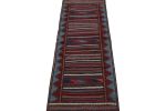 Vintage Afghan Baluch Kilim Runner Rug, with Geometric | Area Rug in Rugs by Rug and Kilim