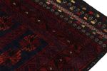 Vintage Baluch Afghan rug in Red, Blue & Black Patterns | Area Rug in Rugs by Rug and Kilimareaar. Item composed of wool
