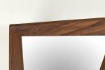 New Mid Century Style Solid Walnut Mirror | Decorative Objects by Wood and Stone Designs. Item made of walnut & glass