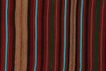 Vintage Persian Kilim in Burgundy with Multicolor Stripes | Area Rug in Rugs by Rug and Kilim