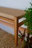 Handmade Danish Cord Bench - White Oak | Benches & Ottomans by Kellen Carr Studio. Item made of oak wood works with mid century modern & scandinavian style