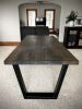 Industrial Black Ash Table | Dining Table in Tables by Hazel Oak Farms. Item made of oak wood with metal