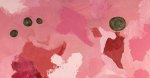 Play #12 — Pink Abstract Oil on Canvas (30×30 in) | Oil And Acrylic Painting in Paintings by Vincent Salvati – Contemporary Abstract Painter | NJ`. Item made of canvas compatible with minimalism and contemporary style