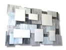 "Glacial XLAP" Glass and Metal Wall Art Sculpture | Wall Sculpture in Wall Hangings by Karo Studios. Item made of metal with glass