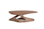 Amorph Plie Coffee Table Solid Oak Wood in Gray Oak Finish | Tables by Amorph. Item composed of wood