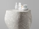 Concrete sculptural side table | Tables by Donatas Žukauskas. Item made of concrete & paper compatible with minimalism and contemporary style