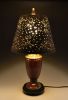 Table lamp, porcelain with steel shade L92 | Lamps by Ron Mello Studio Art. Item made of wood with steel