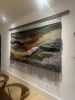 Extra Large Woven Landscape | Tapestry in Wall Hangings by MossHound Designs. Item made of walnut with cotton works with boho & mid century modern style