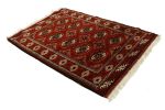 Red Tribal 3' 5" x 5' Turkoman Persian Rug | Area Rug in Rugs by Magic Rugs. Item composed of wool compatible with country & farmhouse and traditional style