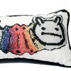 weWORM organic cotton sateen pillow / custom made | Pillows by Mommani Threads. Item composed of cotton compatible with contemporary and eclectic & maximalism style