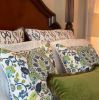 Green velvet fringe pillow cushion cover | Pillows by Velvet Fringe. Item composed of cotton