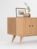 Media cabinet, TV stand made of oak wood | Media Console in Storage by Mo Woodwork. Item composed of oak wood in minimalism or mid century modern style