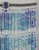 Watchband Tapestry - Shimmering Seaside | Wall Sculpture in Wall Hangings by Rachel Leibman. Item made of metal with glass