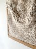 Lila | Textural Crochet Tapestry | Wall Hangings by Ana Salazar Atelier. Item composed of oak wood and cotton in boho or contemporary style