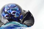 Custom Blown Glass Urn | Vases & Vessels by White Elk's Visions in Glass - Glass Artisan, Marty White Elk Holmes & COO, Jo Pierce