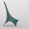 "Nyx" lounge chair in liquid green lacquered fiberglas | Chairs by Carcino Design. Item compatible with contemporary and eclectic & maximalism style