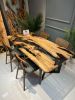 Kitchen epoxy table, Smoke black epoxy, Olive epoxy table | Dining Table in Tables by Brave Wood. Item made of wood works with modern & rustic style