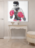 Muhammad ali the brilliance of immortalitity | Oil And Acrylic Painting in Paintings by Virginie SCHROEDER. Item made of canvas works with art deco style