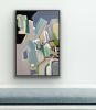 Beach Town🔴 1 | Oil And Acrylic Painting in Paintings by Darlene Watson Abstract Artist. Item composed of canvas and synthetic