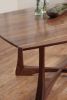 Curved Top Dining Table (in Walnut) | Tables by Alicia Dietz Studios. Item made of walnut