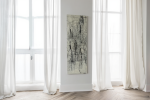 Lines | Oil And Acrylic Painting in Paintings by Anastasiia Krykun. Item composed of canvas compatible with contemporary style