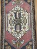 Hand-woven Turkish Rug Doormat| 1.11 x 4 | Small Rug in Rugs by Wool and Rug. Item composed of wool compatible with boho and contemporary style