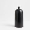 Tall Zai Vase In Black | Vases & Vessels by Whirl & Whittle | Pooja Pawaskar. Item composed of oak wood