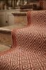 Handwoven Woolen Terracotta Runner Rug | Rugs by Evergreen Carpets. Item made of wool compatible with boho and minimalism style
