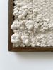 Woven wall art frame (Beach Cliff 005) | Tapestry in Wall Hangings by Elle Collins. Item composed of oak wood and cotton in minimalism or mid century modern style