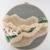 Saltwater | Embroidery in Wall Hangings by Woventimes by Alejandra Franco. Item composed of fiber in coastal style