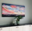 West Coast | Oil And Acrylic Painting in Paintings by Connie O’Connor | Evergreen House in North Vancouver. Item made of canvas with synthetic