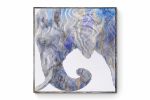 the most inspiring and the most majestic animal elephant | Oil And Acrylic Painting in Paintings by Virginie SCHROEDER. Item composed of canvas in minimalism or contemporary style